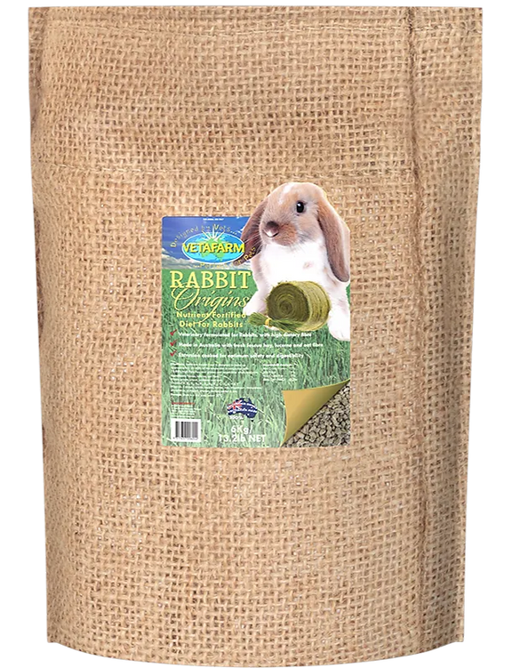 VETAFARM ORIGINS RABBIT DIET 6KG